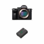 Sony Alpha ILCE-7M3 Full-Frame 24.2MP Mirrorless Digital SLR Camera Body | 4K Full Frame | Real-Time Eye Auto Focus | Tiltable LCD, Low Light Camera + Rechargeable Battery (NP-FZ100) – Black