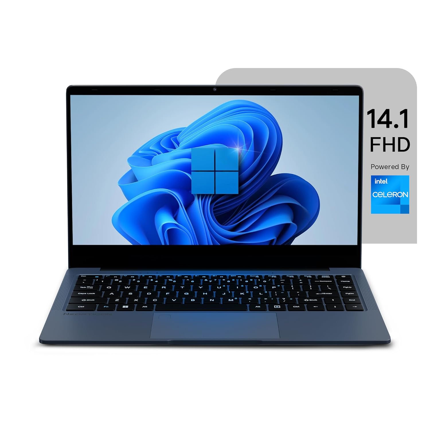 Neopticon BrowseBook 14.1″ FHD IPS Laptop | Celeron N4020 Dual Core up to 2.8GHz | 8GB RAM | 256GB SSD | UHD Graphics | Win 11 Home | 38Wh | 1.3kg | Grey