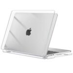 Tukzer Laptop Hard Shell Case Cover Compatible for Apple MacBook Air 13.3 inch 2021 2020 2019 2018 Release, M1 A2337 A2179 A1932 Retina Display Touch ID, M1 Air 13 inch with Antislip Feet Pads-Clear