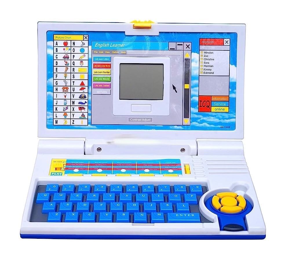 Cable World® Educational Laptop Computer Toy for Kids Above 3 Years – 20 Fun Activity Learning Machine, Now Learn Letter, Words, Games, Mathematics, Music, Logic, Memory Tool
