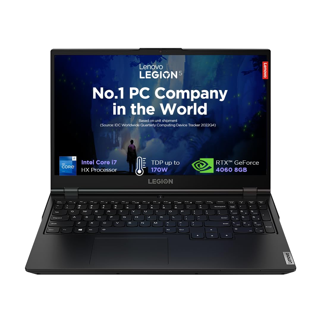 Lenovo Legion 5 2024 13Th Gencore Intel I7-13650HX|NVIDIA RTX 4060 8GB(24GB RAM/512GB SSD/15.6″(39.6Cm)/14Hz/FHD IPS/Windows 11/Office Home 2024/3 Month Game Pass/Grey/2.3Kg),83JJ0010IN Gaming Laptop