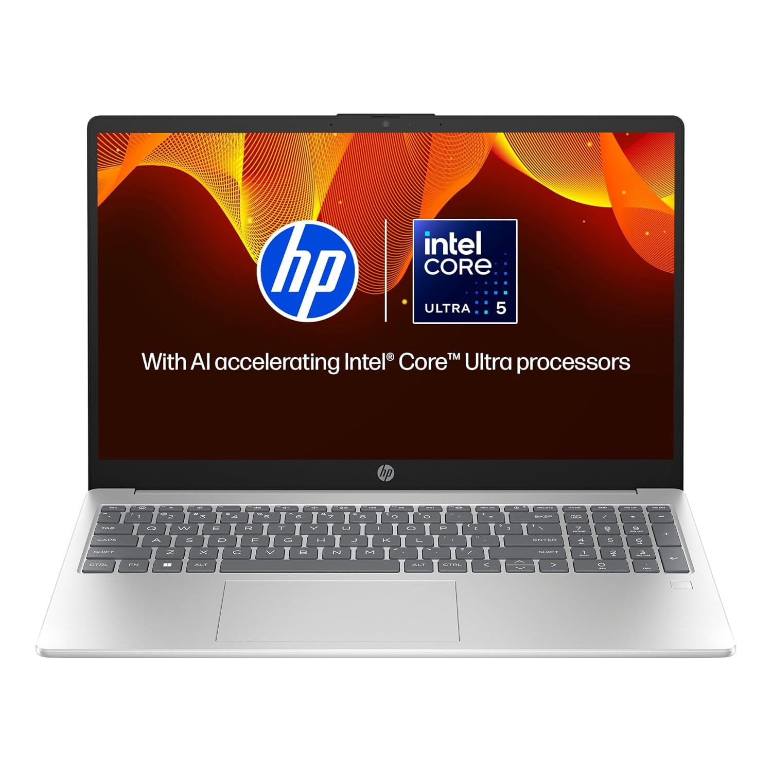 HP 15, Intel Core Ultra 5-125H AI Powered Laptop (16GB RAM, 512GB SSD), IPS, 300nits, 15.6″/39.6cm, FHD, Win 11, Office 2021, Silver, 1.65Kg, Intel Arc Graphics, FHD Camera, Backlit KB, fd1099TU