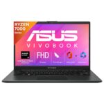 ASUS Vivobook Go 14, AMD Ryzen 5 7520U, 16GB RAM, 512GB SSD, FHD 14″, Windows 11, Office Home 2024, Black, 1.38kg, E1404FA-NK5542WS, AMD Radeon iGPU, 42WHrs, M365 Basic (1Year)* Laptop