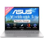 ASUS Vivobook S14, Intel Core Ultra 5 225H, Metallic Design Laptop (Intel iGPU/16GB RAM/512GB SSD/FHD+/14″/60Hz/Windows 11/M365 Basic (1Year)*/Office Home 2024/Cool Silver/1.4 Kg) S3407CA-LY060WS