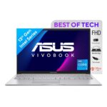 ASUS Vivobook 15, Intel Core i5 13th Gen 1335U, 16GB RAM, 512GB SSD, FHD 15.6″, Windows 11, Office 2021, Cool Silver, 1.70kg, X1504VA-NJ540WS, Intel Iris Xᵉ iGPU, 42WHrs, Thin & Light Laptop