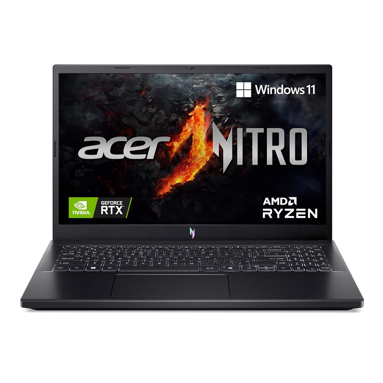 Acer Nitro V 15, AMD Ryzen 5 6600H Hexa-core Processor,NVIDIA GeForce RTX 4050-6GB GDDR6,16 GB, 512 GB, Full HD IPS, 15.6″/39.62 cm, 165 Hz, Win 11 Home,Obsidian Black, 2.1 kg, ANV15-41,Gaming Laptop