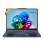 Acer Swift 14, Intel Core Ultra 7-256V, 16GB RAM, 1TB SSD, OLED WUXGA 14″/35.56cm, Windows 11, MS Office, Steam Blue, 1.28Kg, Intel Arc Graphics, 1440p IR Camera AI Powered Laptop
