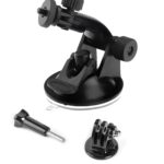 Action Pro Car Suction Cup Window Glass Mount Holder Tripod Adaptor Camera Accessories Compatible with GoPro-13 12 11 10 9 8 7 6 5 4 3+ 3 SJCAM Yi 4K Eken & Other Action Cameras