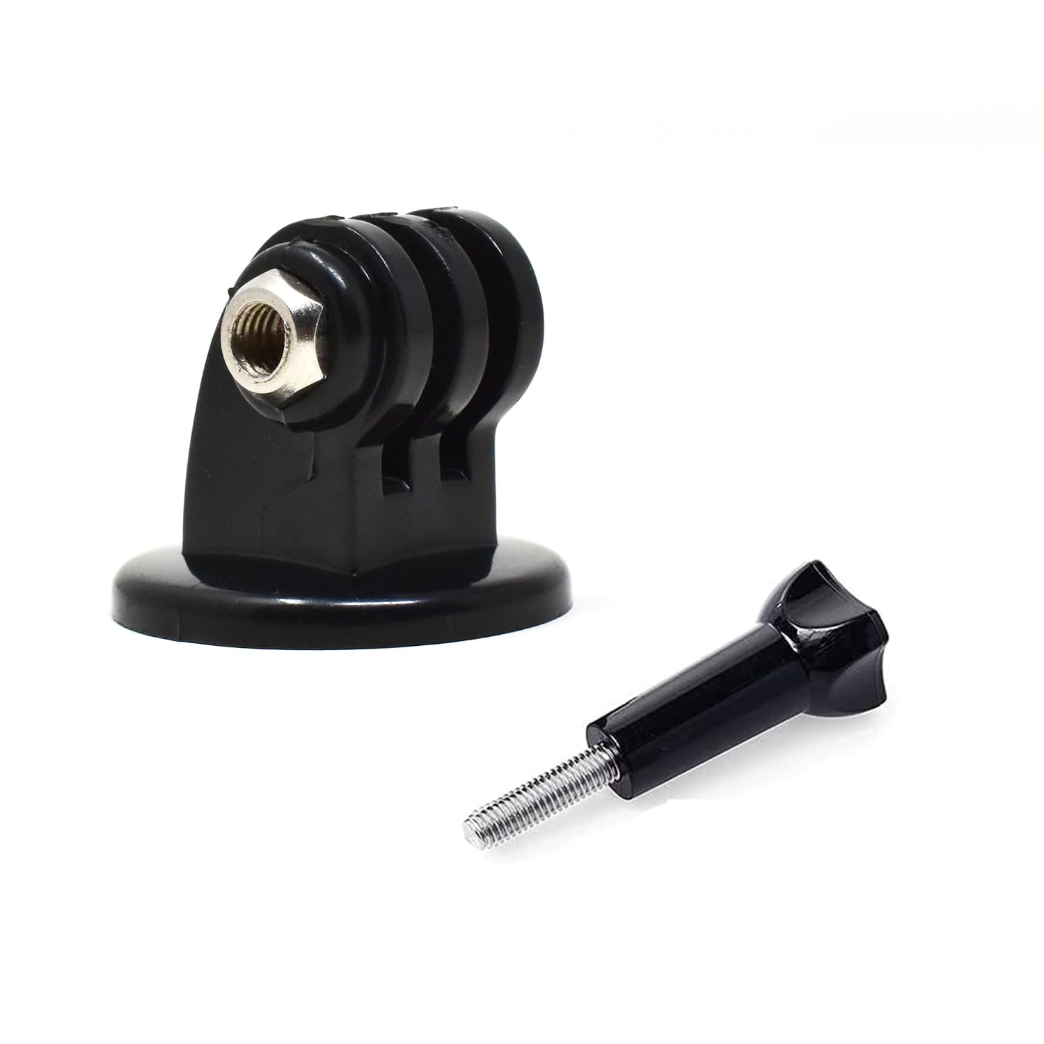 Action Pro Tripod Mount Adapter and Screw Compatible with GoPro-13/12/11/10/9/8/7/6/5/4/3/2/SJCAM/Gopro Max/Akas0/DJI Osmo/Insta-360 Action Cameras