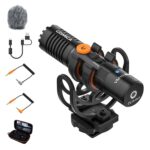 COMICA VM10 PRO Universal Video Microphone – Adjustable Gain, USB C Digital Output, Monitoring – Shotgun Mic for Camera, Smartphone, Tablet, PC – Ideal for Vlogging, Live Streaming, 1 Year Warranty