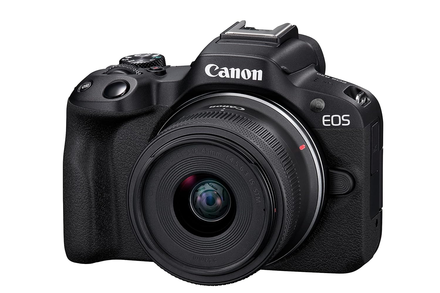 Canon EOS R50 RF-S18-45mm f/4.5-6.3 is STM Mirrorless Camera (Black)- 4K Video Vlogging with 24.2 MP
