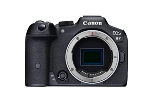 Canon EOS R7 32.5MP Mirrorless Camera Body | APS-C Sensor | 4K Video Recording (Black)