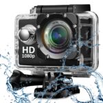 DEATTI Action Camera 1080P 12MP Sports Camera Full HD 2.0 Inch Action Cam 30m/98ft Underwater Waterproof Camera with Mounting Accessories (DECM4)