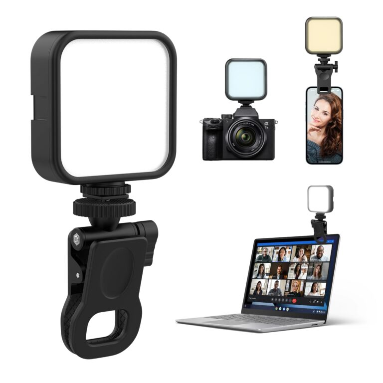 HIFFIN LT-003 Selfie Light with 3000-9000K Adjustable CCT | 3 Light Modes (White/Warm/Natural) | 7W Power, 2000mAh in-Built Battery, USB-C Charging, Portable Size for Phones, Vlogging & Video Making