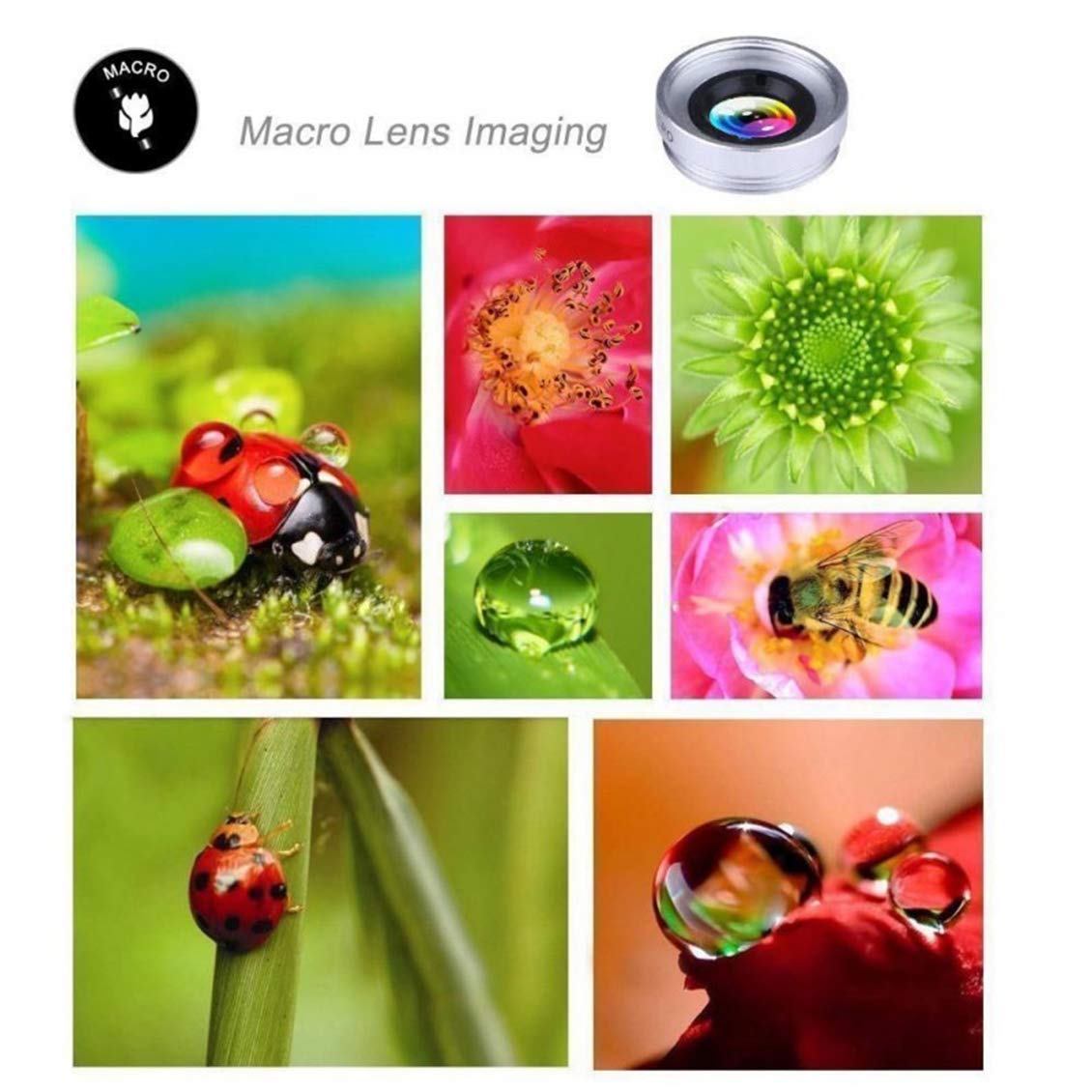 Phone Camera Lens 1 Year Warranty 0.45x MM Wide Angle Professional Camera Lens for All Smartphones for Best Shots of Photography Compatible for All Smartphones, Black