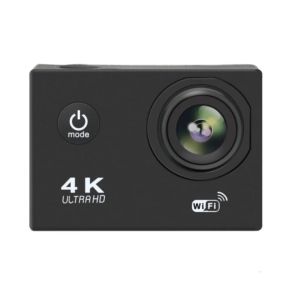 TECHDASH® 16MP 4K HD Digital Action Camera Supports HDMI & Wi-Fi Camera for Photography Wide Angle Display Vlogging Camera Waterproof up to 30m WiFi Sports Camera