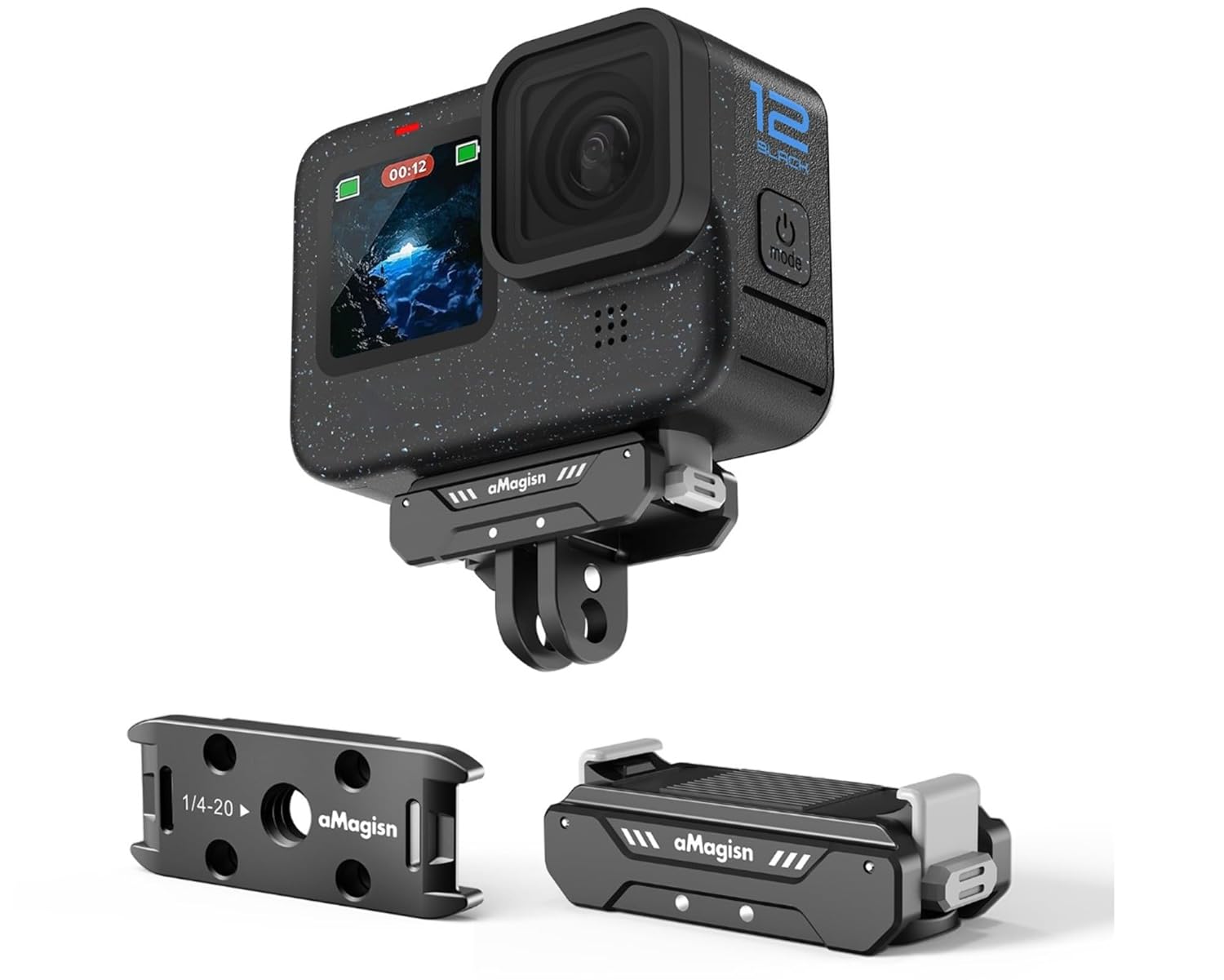 iEDS Magnetic Quick Release Mount for Gopro 8 9 10 11 12 Mini max Action Camera GoPro Action Camera Accessories (NOT Compatible with Media MOD)