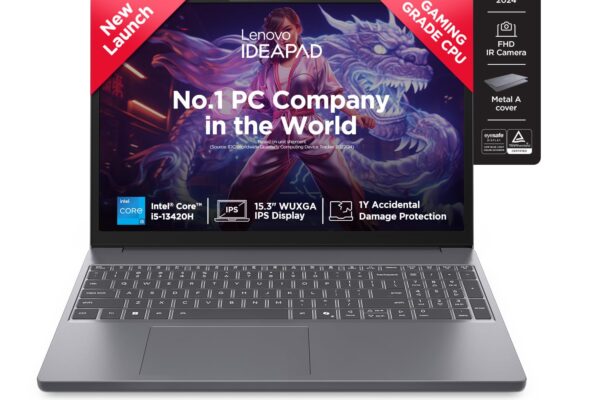 Lenovo IdeaPad Slim 3 13th Gen Intel Core i5-13420H 15.3 inch (38.8cm) WUXGA IPS Laptop (24GB RAM/1TB SSD/Windows 11/Office Home 2024/Backlit Keyboard/1Yr ADP Free/Grey/1.6Kg), 83K100PLIN