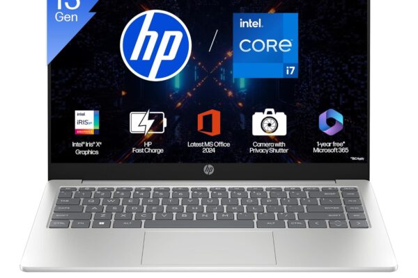 HP 15, 13th Gen Intel Core i7-1355U (16GB DDR4, 512GB SSD) FHD, Anti-Glare, 15.6’’/39.6cm, Win11, M365(1yr)* Office 24, Silver, 1.59kg, Iris Xe, FHD Camera w/Shutter, Backlit Laptop fd0468tu/fd0515tu