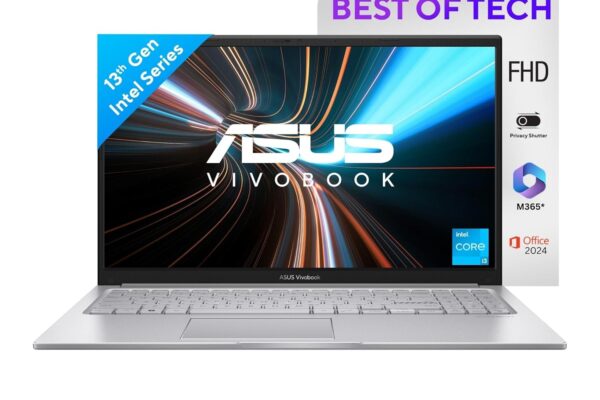 ASUS Vivobook 15, 15.6″ FHD (1920 x 1080), Intel Core i3-1315U, (16GB RAM/512GB SSD/Intel® UHD/Win 11/M365 Basic (1Year)*/Backlit Keyboard/Office Home 2024/Cool Silver/1.70 kg), X1504VA-NJ2324WS