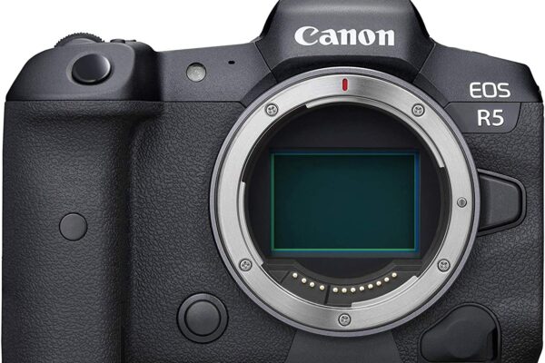 Canon EOS R5 45MP Full-Frame Mirrorless Camera Body (8K RAW & 4K 120p Video) – Black