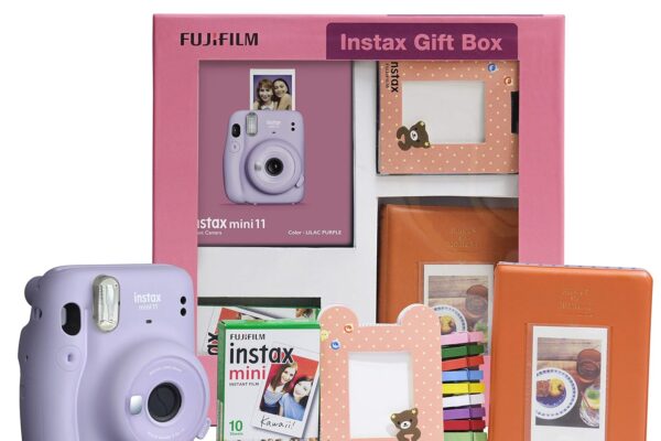 Fujifilm Instax Mini 11 Instant Camera (Lilac Purple) Gift Box with 10 Shots