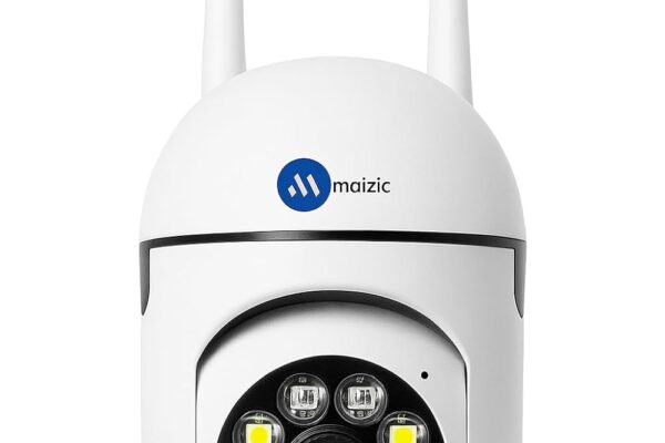 Maizic Smarthome 3 MP FHD WiFi Indoor Mini Fox Ptz Security Camera with Color Night Vision, 360° Ptz Rotation, Motion Tracking, Two Way Audio and Multi Users View