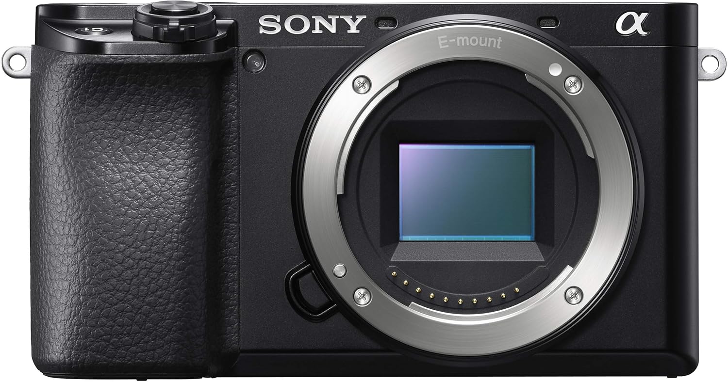 Sony Alpha ILCE 6100 24.2 MP Mirrorless Digital SLR Camera Body only | APS-C Sensor | Fast Auto Focus, Real-time Eye AF, Real-time Tracking | 4K Vlogging Camera – Black