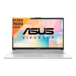ASUS Vivobook Go 15, AMD Ryzen 3 7320U Thin & Light Laptop(AMD Radeon iGPU/8GB RAM/512GB SSD/FHD/15.6″/60Hz/Windows 11/M365 Basic (1Year)*/Office Home 2024/Cool Silver/1.63 Kg) E1504FA-NJ131WS