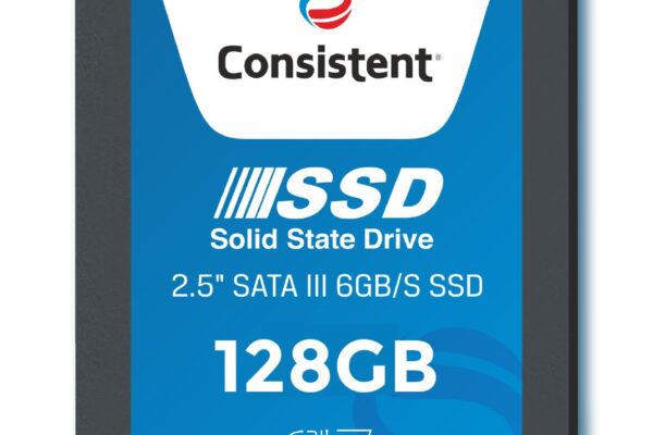 Consistent SSD 128GB 2.5 Inch SATA Internal SSD – Read: 550MB/s & Write: 500MB/s – Solid-State Drive 5 Year Warranty (128, GB)