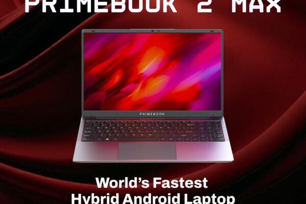 Primebook 2 Max 2025 (New Launch) | 8GB RAM, 256GB UFS Storage | 15.6-Inch Full HD IPS Display | 12hrs Battery | MediaTek Helio G99 | Android 15 (PrimeOS 3.0) | Backlit Keyboard | in-Built AI | Gray