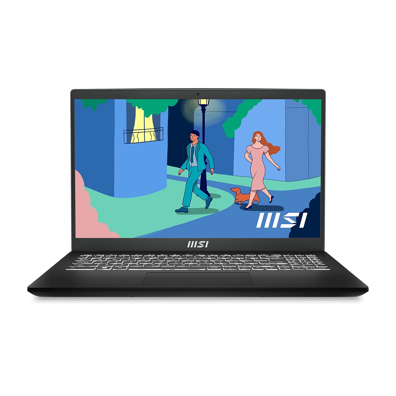 MSI Modern 15,AMD 7th Gen. Ryzen 5 7430U,40CM FHD 60Hz Thin & Light Laptop (16GB/512GB NVMe SSD/Windows 11 Home/Office 2021/AMD Radeon/Classic Black/1.75Kg) B7M-445IN