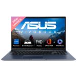 ASUS Vivobook 15,13th Gen,Intel Core i7-13620H(Intel UHD iGPU/16GB RAM/1TB SSD/FHD/15.6″/60Hz/Backlit Keyboard/42Whr/Windows 11/M365 Basic (1Year)*/Office Home 2024/Quiet Blue/1.7 Kg)X1502VA-BQ1298WS