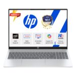 HP Smartchoice OmniBook 5 (Previously Pavilion) 50 Tops, AMD Ryzen AI 5 340 (16GB LPDDR5X, 512GB SSD) WUXGA 2K, 16”/40.6cm, Win11, Office24, Silver, 1.79kg, ag1037au, Next Gen AI Copilot+ Laptop