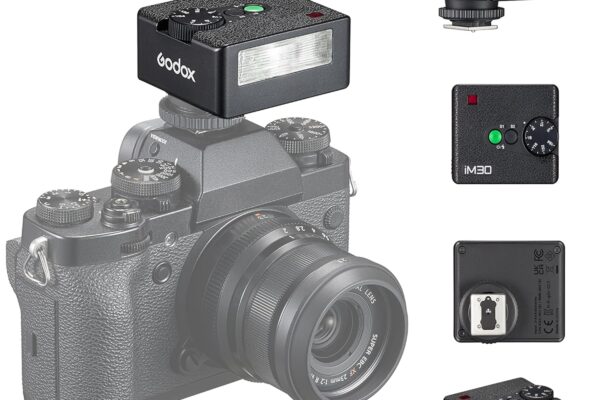 Godox iM30 Camera Flash,Mini Flash Speedlite,GN15 with 13 Levels Flash Power, CCT 6500K±200K with S1/S2 Optical Control for Fuji, for Canon, for Nikon, for Sony, for Olympus Camera