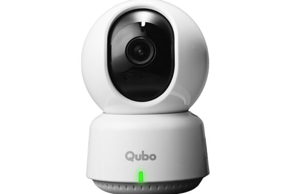 Qubo Smart 360° 3MP [2K] Wi-Fi Security Camera [Model 2.0] by Hero Group | Indoor CCTV Cam for Home | AI Person Detection | Auto-Alarm | App Alerts| NightPulse Vision| SD&Cloud Storage | Made in India