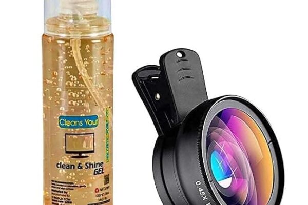 TYROCX 0.45X Wide Angle Mobile Camera Lens and 15X Macro Lens (Wide+Macro) for All Smartphones with Cleaning Gel