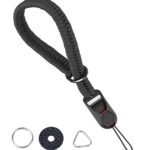 Wrist and Hand Strap Rope for Instant, SLR, and Small Mirrorless Cameras – Black