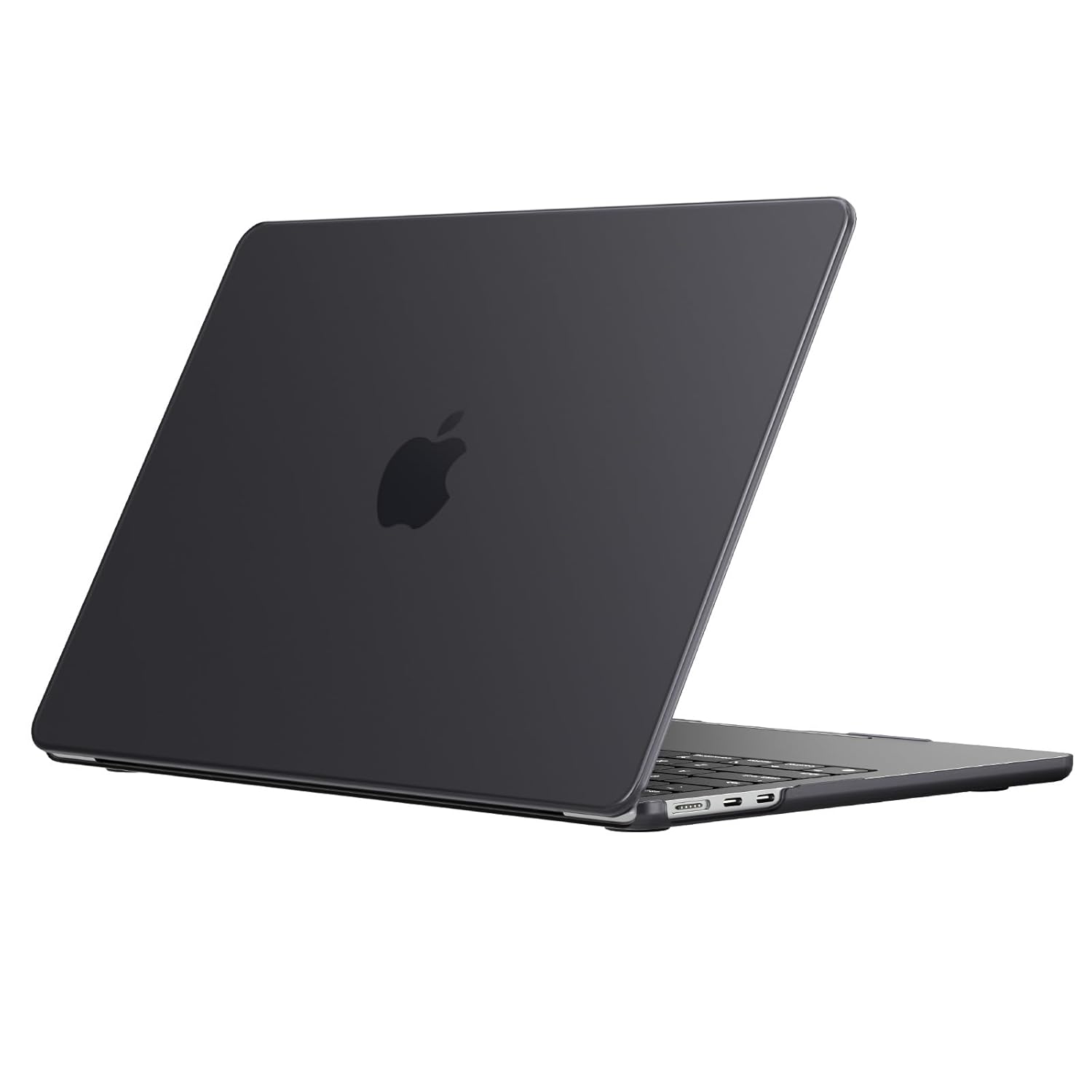 EooCoo Case Compatible for New MacBook Air 13.6 inch M4 A3240 M3 A3113 M2 A2681 with Touch ID,2025 2024 2022 Release,M2 M3 M4 Air 13” Laptop Protective Plastic Hard Shell Cover,Matte Surface, Black