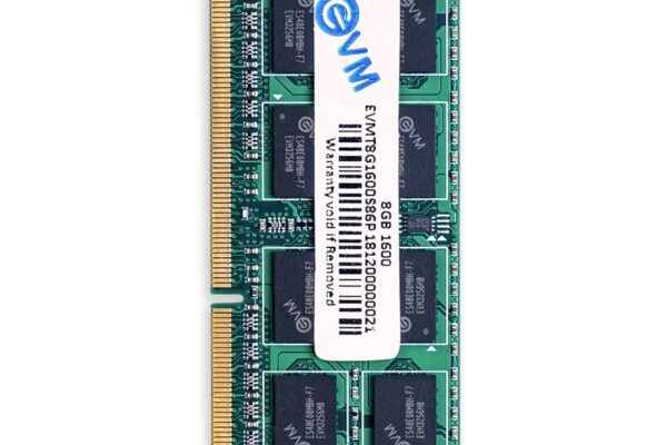 EVM 8GB DDR3 Laptop RAM 1600MHz So-DIMM Memory – High-Speed Performance, Low Voltage Requirement – 10 Year Warranty (EVMT8G1600S86P)