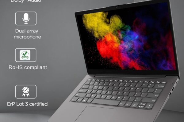 Lenovo V14 G3 Laptop (Intel Core i5/ 12th Gen/ 8GB RAM/ 512GB SSD/DOS/ 14″ Inch), Arctic Grey, 1 Year Service Center Carry in Warranty