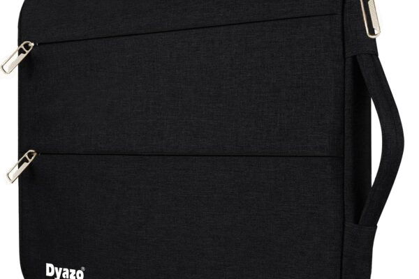 Dyazo 13/13.3 Inch Laptop Sleeve/Case Cover Compatible With All Notebook And Laptops With Handle & 2 Accessory Pockets (Black)