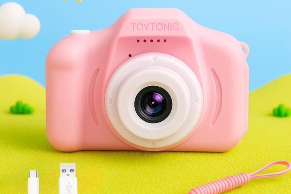 TOYTONIC Mini HD Digital Camera for Kids – Photo & Video Camera Toy with 2-Inch Screen | Rechargeable, Classy Colours, Best Birthday Gift | Kids Camera for Boys & Girls Age 5–15