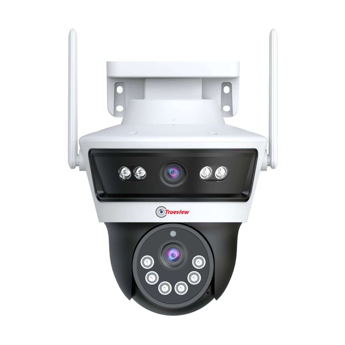 Trueview Smart 4G Linkage 2Mp+2Mp Pan-Tilt Zoom CCTV Camera, Outdoor Indoor Security Camera, Water Proof, 2 Way Talk, Cloud Storage, Motion Detect, Supports SD Card Up to 256 GB, Night Vision
