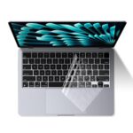 EooCoo Keyboard Cover for 2026 2025 2024-2021 M5 M4 M3 M2 M1 MacBook Air 13.6″15″ A3240 A3113 A2681 A3241 A3114 A2941,Pro 14″16″ A3434 A3112 A3185 A3401 A3403 A2442 Ultra Thin Protector Skin-TPU Clear