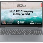Lenovo IdeaPad Slim 3 Ryzen 3 7320U 15.6″ (39.6cm) FHD Thin and Light Laptop (8GB RAM/512GB SSD/Integrated AMD Radeon 610M Graphics/Windows 11/Office Home 2024/Grey/1.6Kg), 82XQ00MDIN