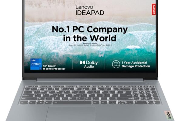 Lenovo IdeaPad Slim 3, Intel Core i7-13620H, 13th Gen, 16GB RAM, 512GB SSD, FHD IPS 300 Nits, 15″/38.1cm, Windows 11, MSOffice 21, Grey, 1.6Kg, 83EM008GIN,1Yr ADP Free,Alexa Built-in Laptop