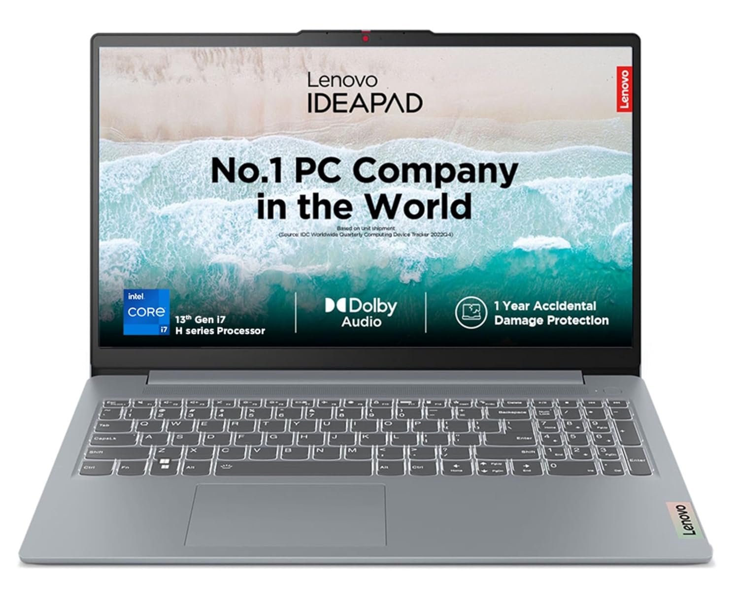 Lenovo IdeaPad Slim 3, Intel Core i7-13620H, 13th Gen, 16GB RAM, 512GB SSD, FHD IPS 300 Nits, 15″/38.1cm, Windows 11, MSOffice 21, Grey, 1.6Kg, 83EM008GIN,1Yr ADP Free,Alexa Built-in Laptop