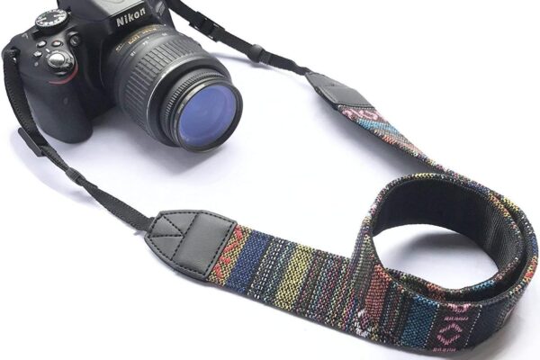 Camera Strap Vintage Camera Neck Strap for Compact Digital Camera, Mirrorless Camera, Small DSLR Camera, Instant Camera.(Multicolor)