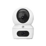 EZVIZ by Hikvision|H7C Dual-Lens Pan & Tilt Wi-Fi Camera|Dual 2k Lenses Resolution|Two Way Calling|360 Panoramic View|Color Night Vision|Privacy Mode|MicroSD Card Support Upto 512GB|White